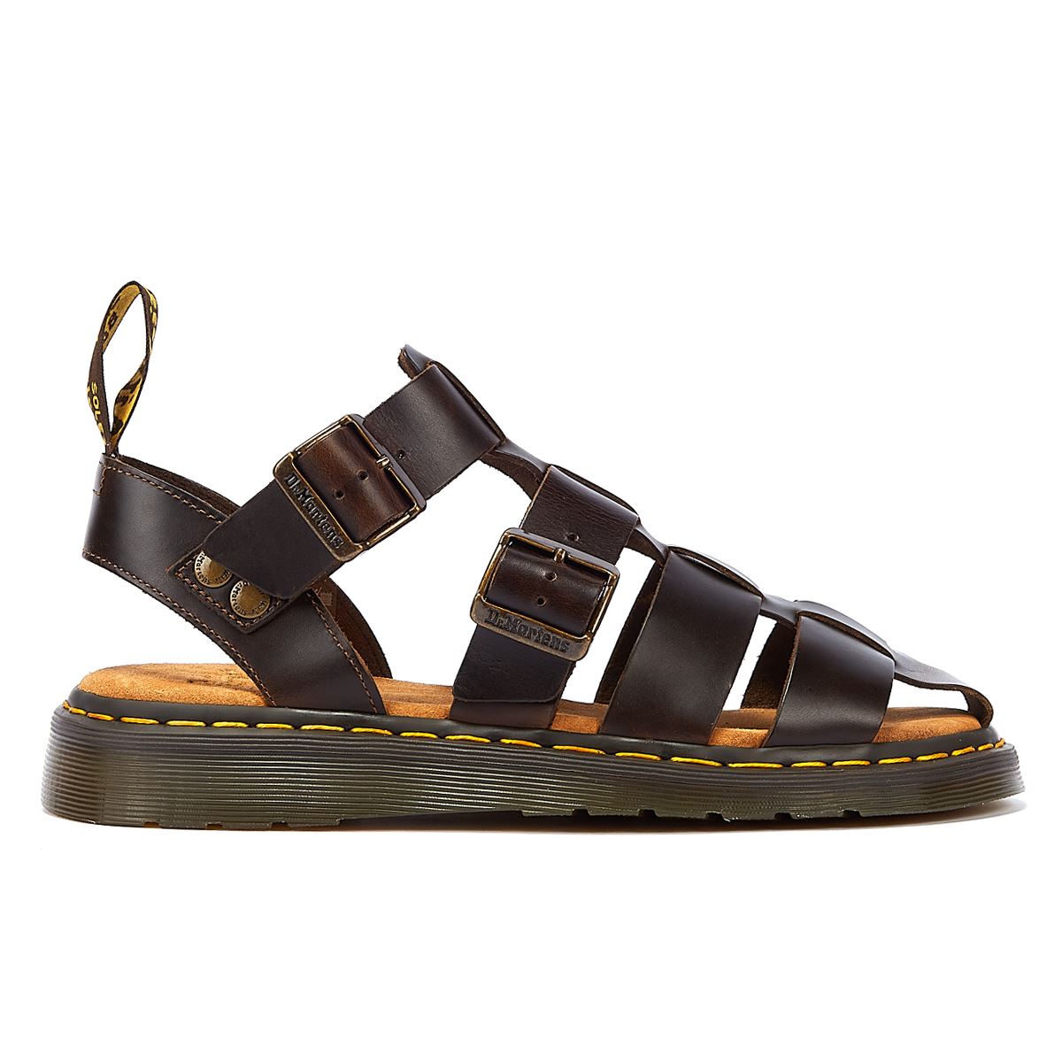 Dr. Martens Garin Brando Bracken Brown Sandals Tower London