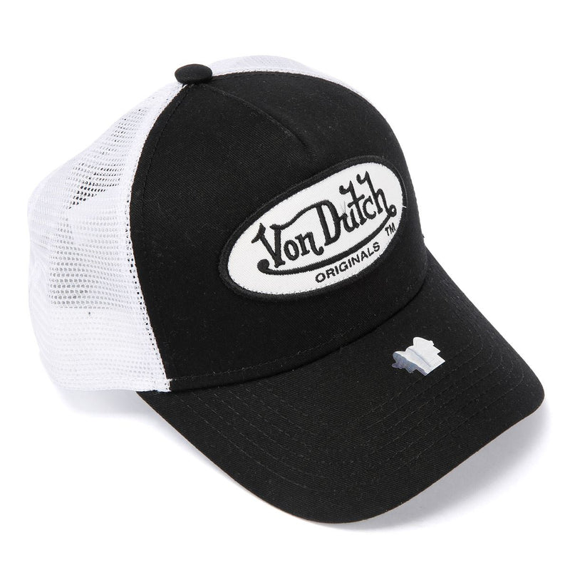 Von Dutch Trucker Boston Cotton Black/White Cap