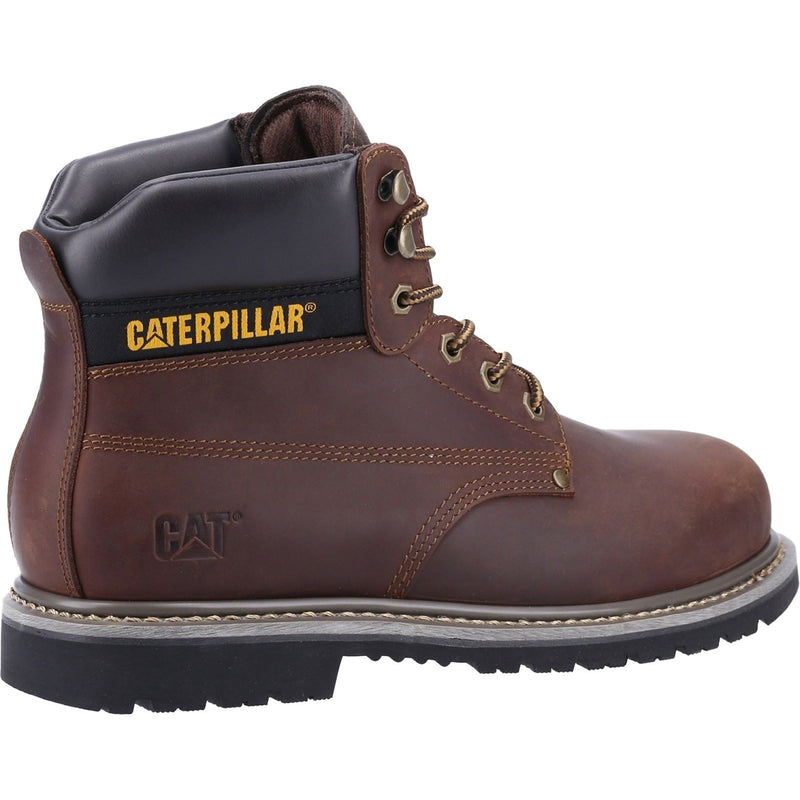 Caterpillar Powerplant Nubuck Brown Safety Boots