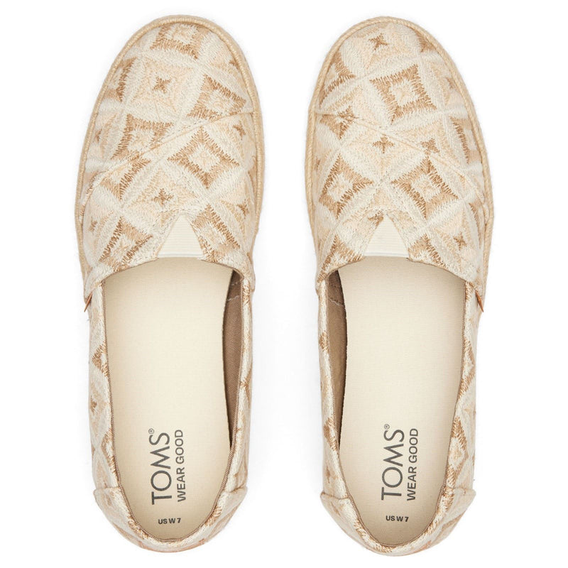 TOMS Alpargata Rope 2.0 Polyester Women's Natural Geo Espadrilles