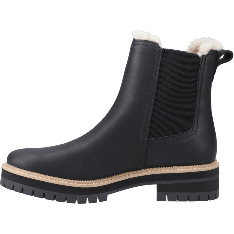 TOMS Bennet Leather Women's Black Boots