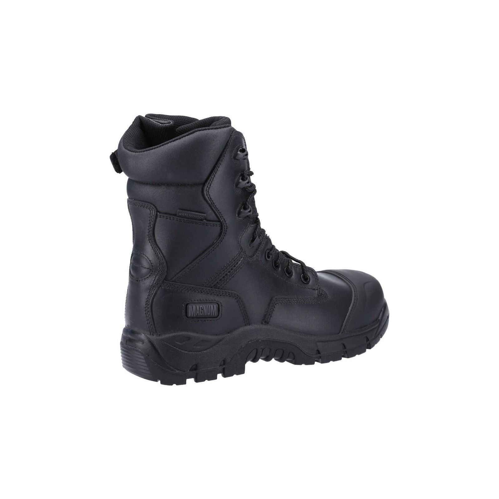 Magnum Rigmaster Side Zip Leather Black Safety Boots Tower London