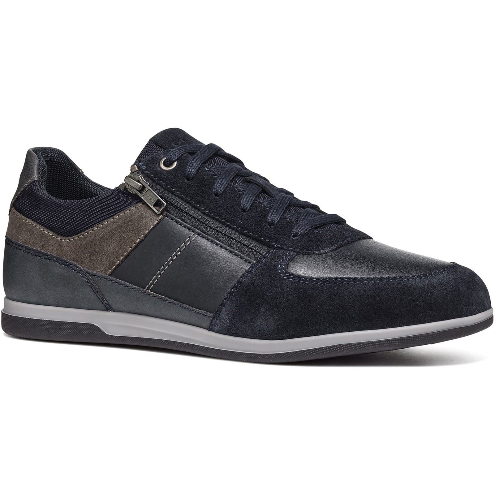 Geox U Renan B Suede Men s Navy Grey Trainers Tower London