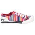 Rocket Dog Jazzin Eden Stripe Cotton Women's Red Multi Trainers