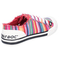 Rocket Dog Jazzin Eden Stripe Cotton Women's Red Multi Trainers