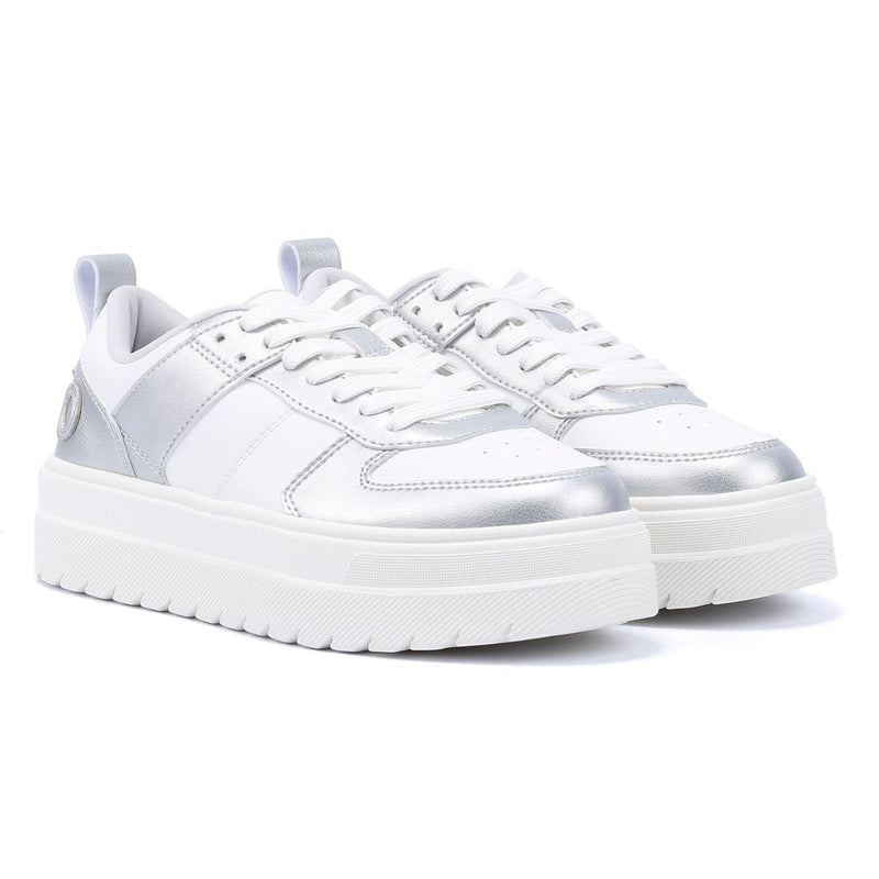 Hugo Lyssa Tennis Women's White/Silver Trainers