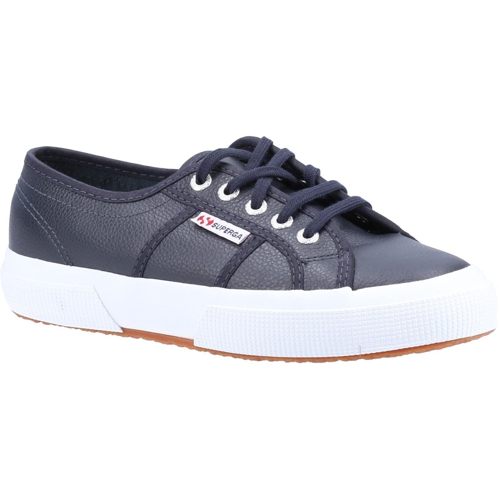 Superga 2750 Leather Men's Blue Navy Trainers