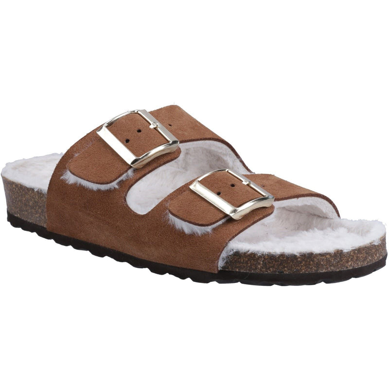 Hush Puppies Jessie Leather Women's Tan Slippers