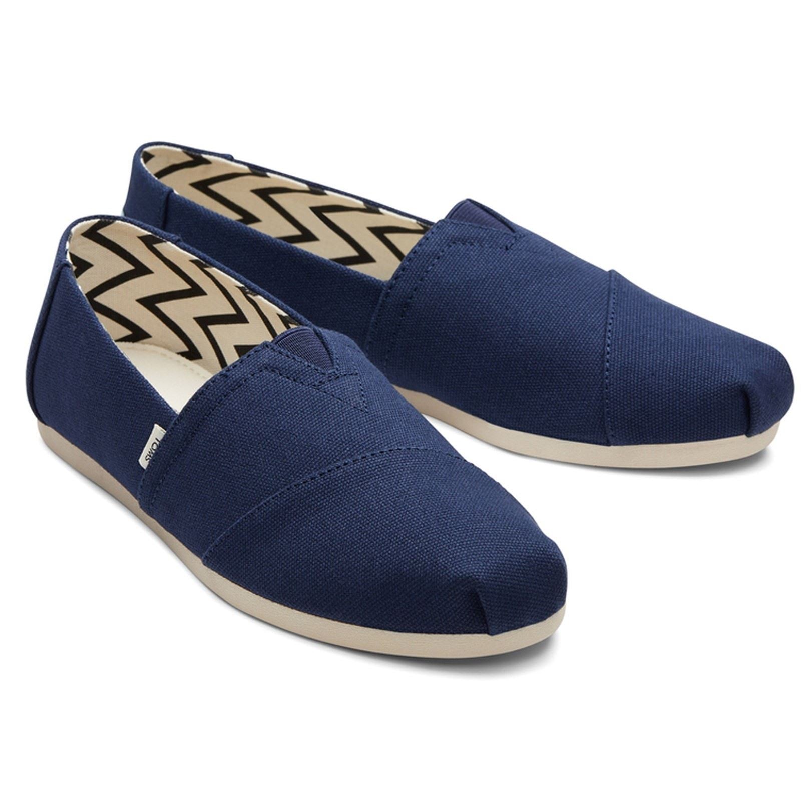 TOMS Alpargata 100% Cotton Women's Navy Espadrilles