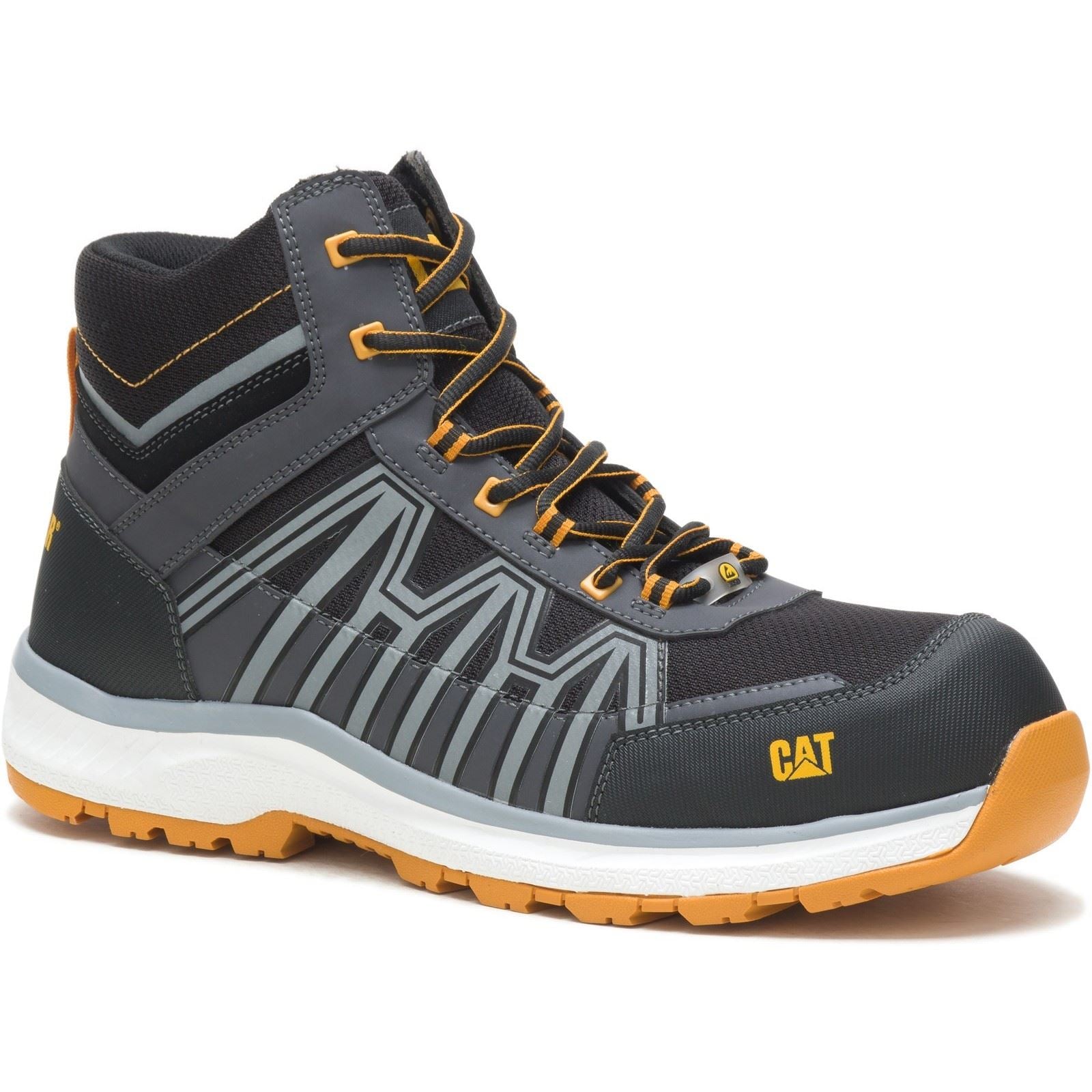 Caterpillar Charge PU/Mesh/TPU Black/Orange Hiking Boots