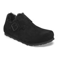 Birkenstock London Shearling Suede Women's Black Shoes