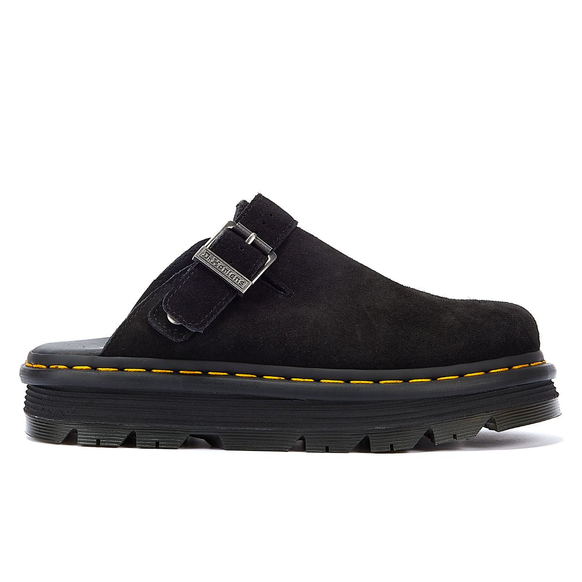 Dr. Martens Zebzag EH Suede Black Mule – Tower-London.com