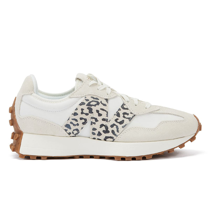 New Balance 327 Animal Print Sea Salt Women's White Trainer