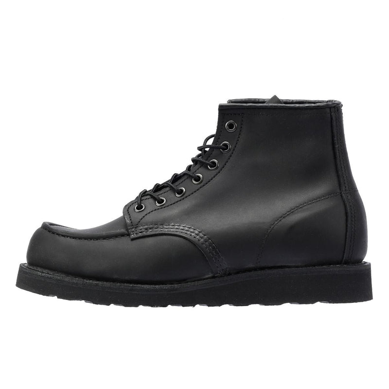 Red Wing Shoes 6 Inch Moc Classic Leather Men's Black Boots