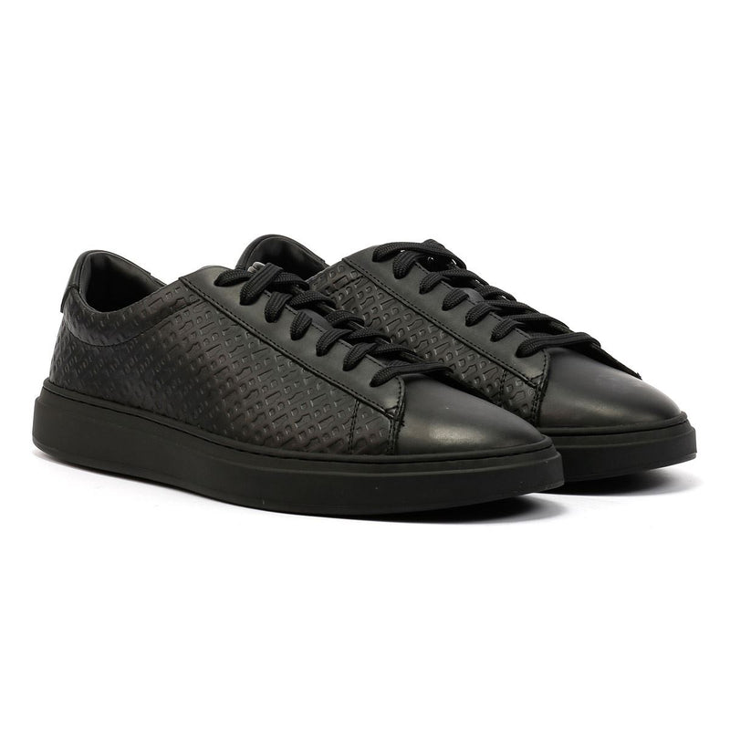 Boss Kieran Tennis Leather Men's Black Trainers