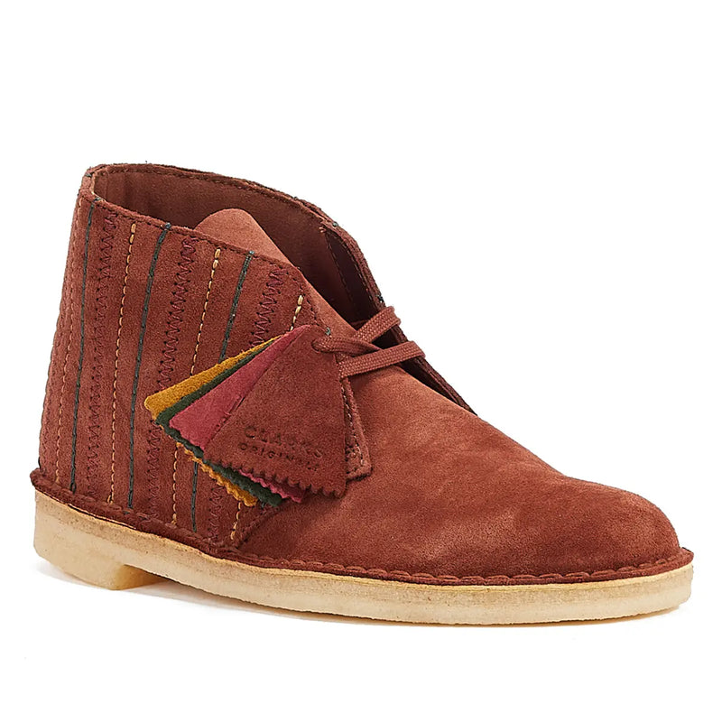 Clarks desert boot walnut hot sale suede