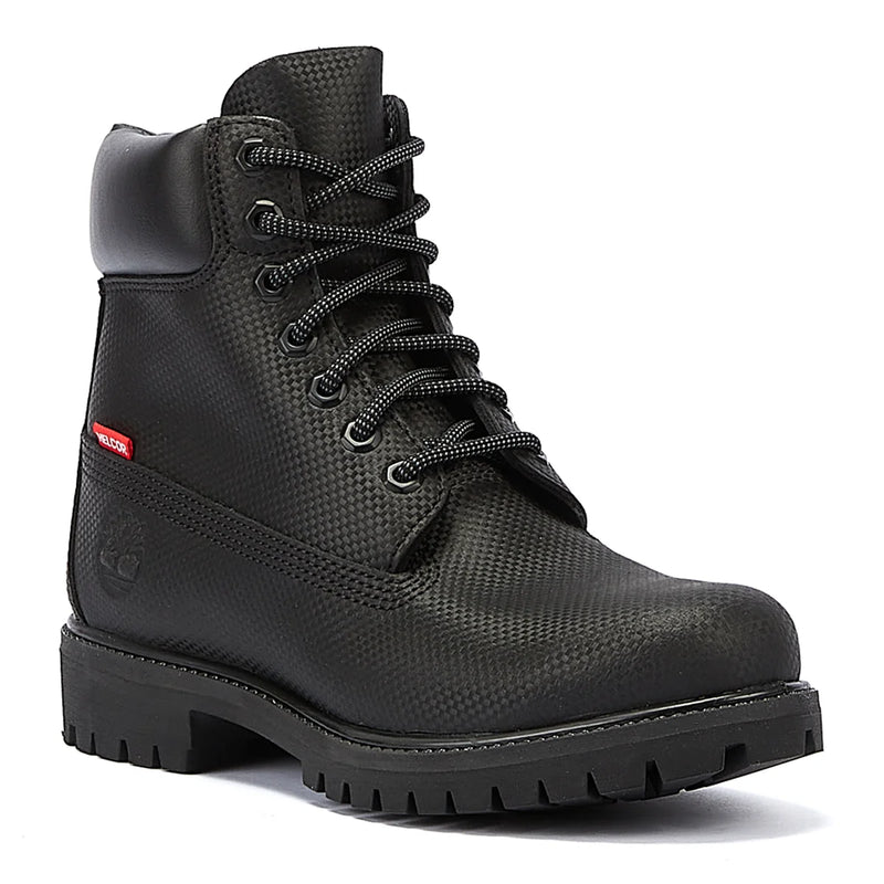 Black original timberland deals boots