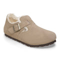 Birkenstock London Shearling Suede Women's Taupe Shoes