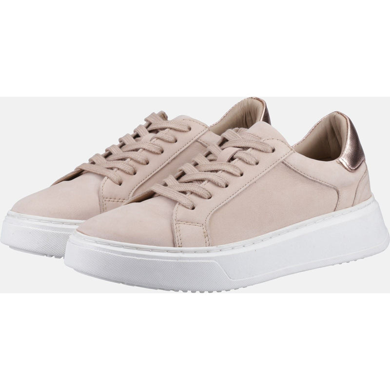 Hush Puppies Camille Leather Women's Blush Trainers