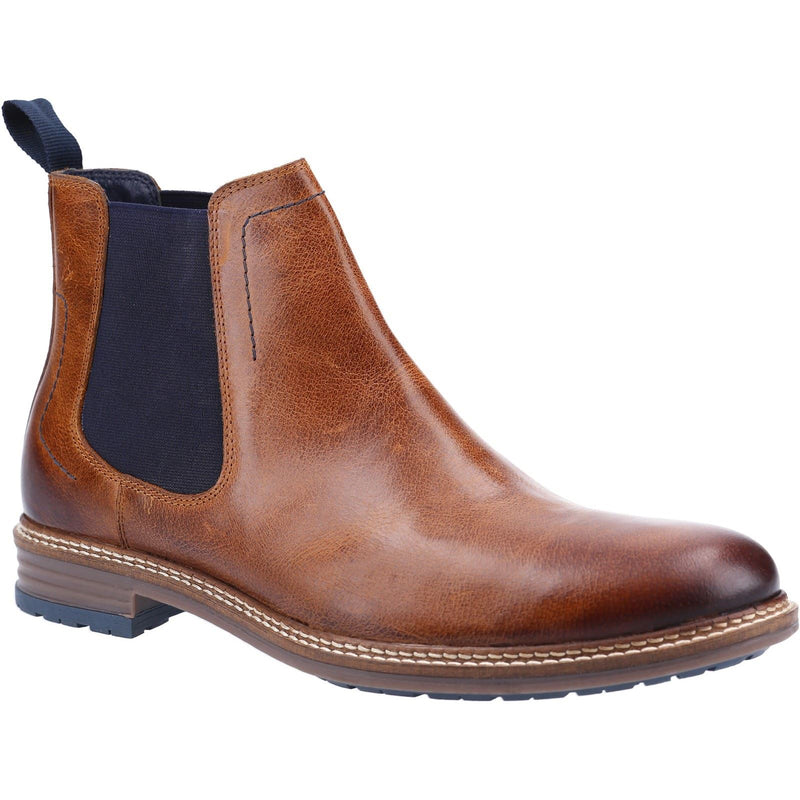 Hush Puppies Justin Chelsea Leather Men's Tan Boots