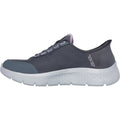 Skechers Go Walk Flex Clear Creek Textile Women's Charcoal/Lavender Trainers