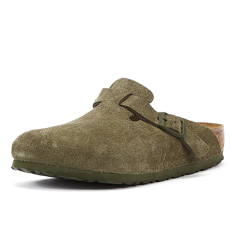 Olive green suede online birkenstocks