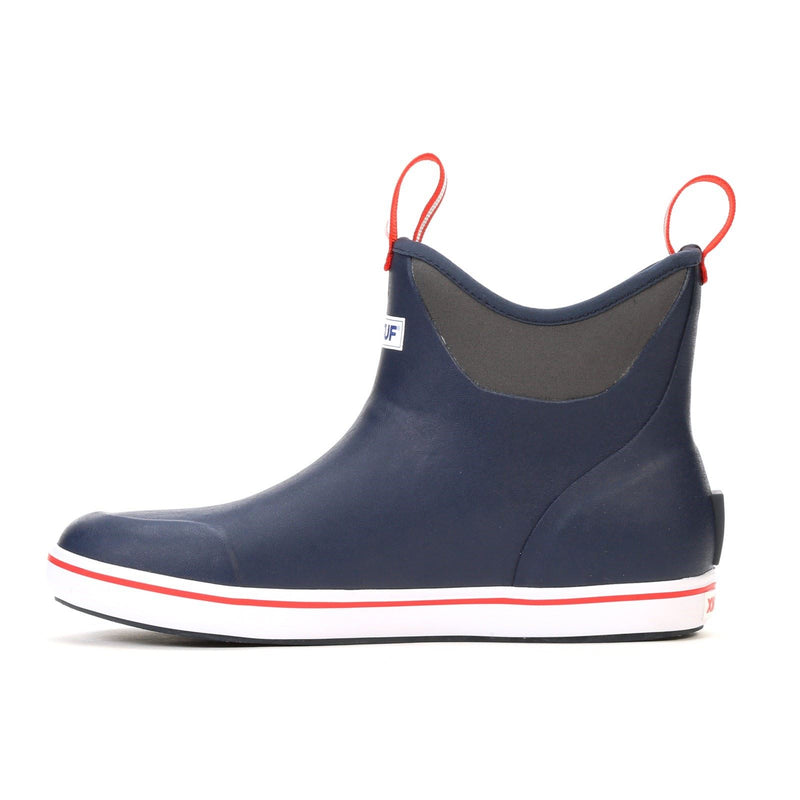 Xtratuf Ankle Deck Rubber Navy/Red Wellington Boots