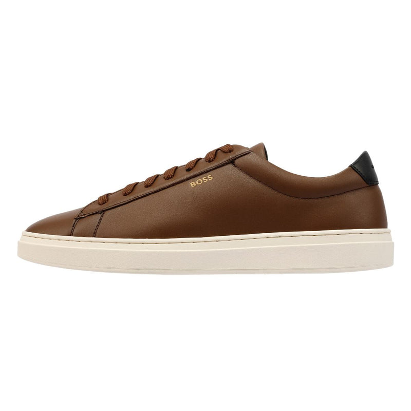 Boss Kieran Tennis Leather Men's Brown Trainers