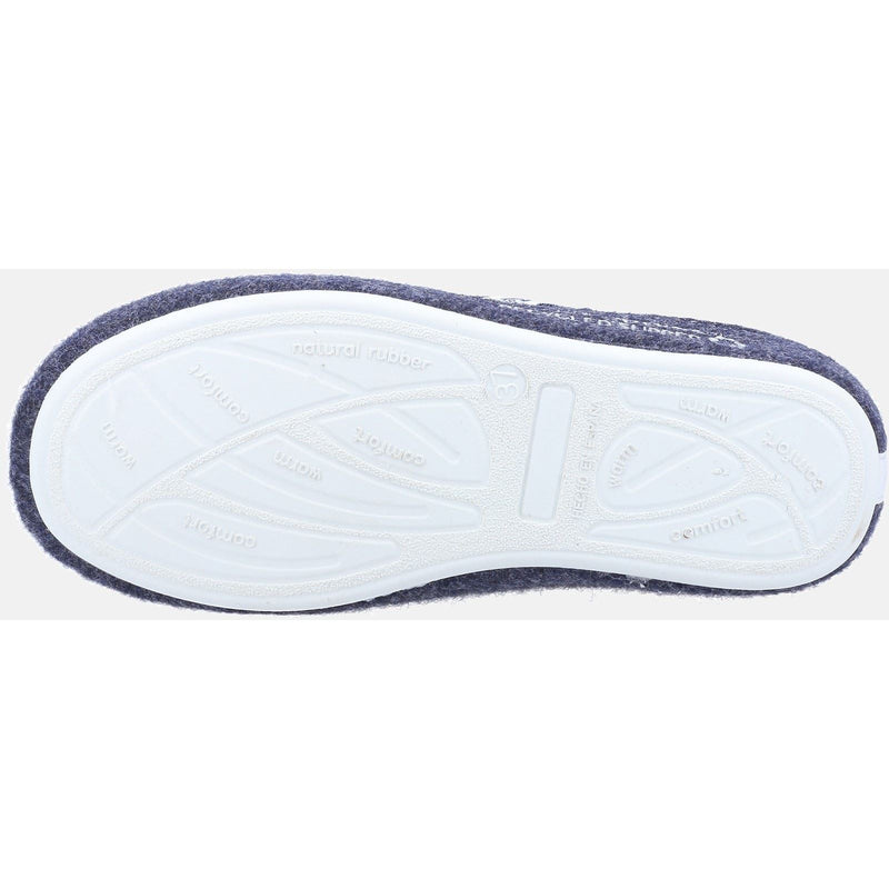 Hush Puppies The Good 90% Recycled RPET Polyester Women's Navy Slippers