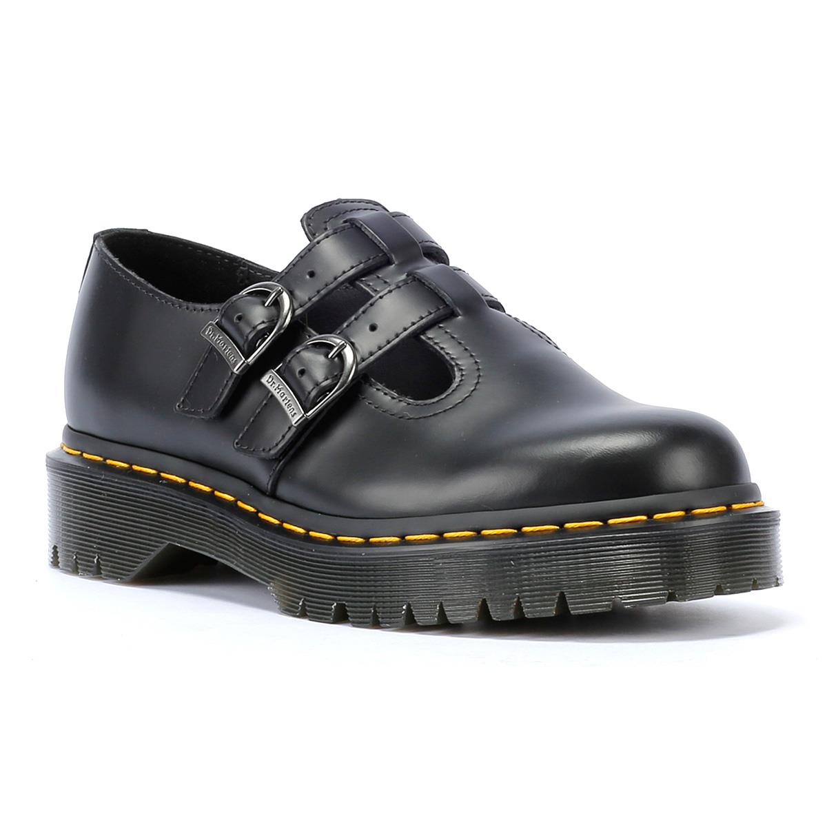 Dr. Marten Bex Smooth Leather Platform Mary Jane Women s Black Shoes Tower London