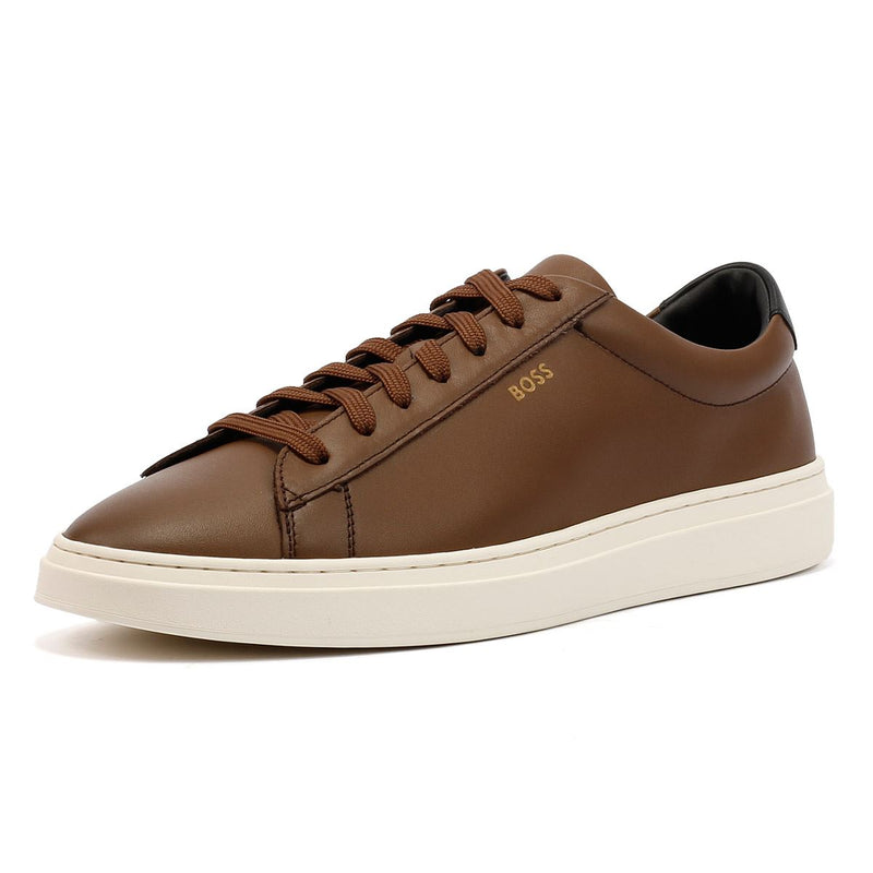 Boss Kieran Tennis Leather Men's Brown Trainers