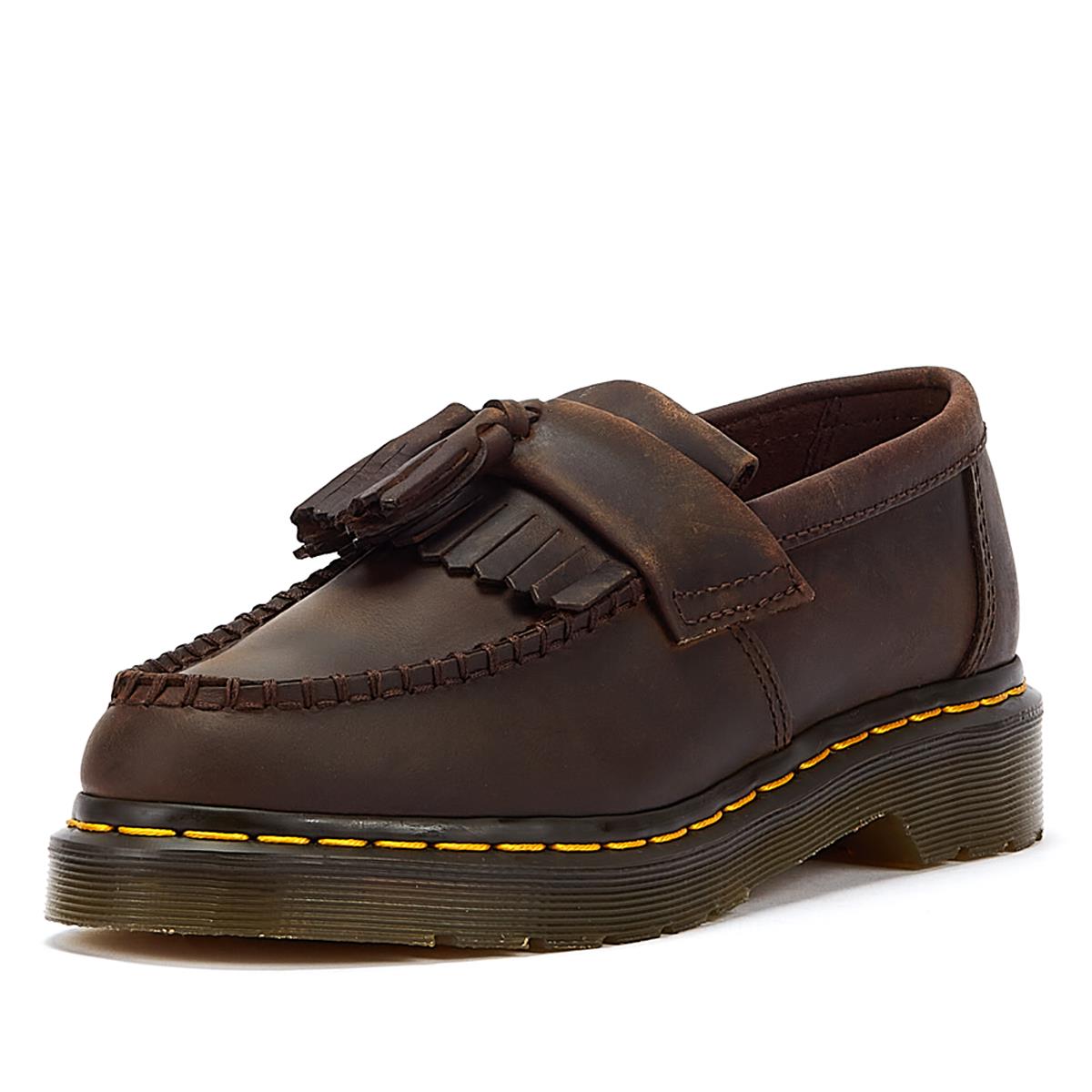 Dr. Martens Adrian Crazy Horse Brown Loafers Tower London