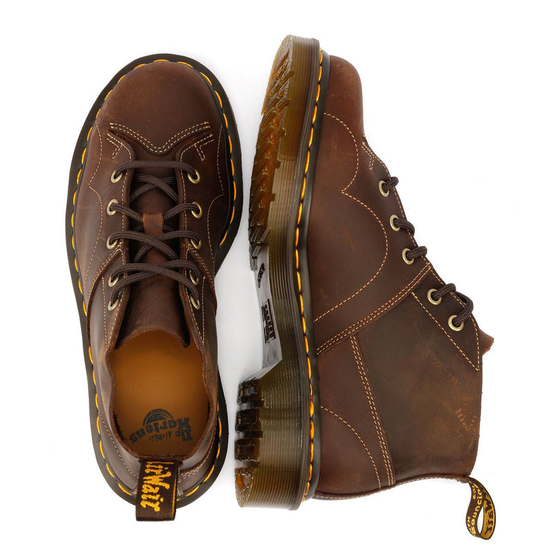 Dr. Martens Church Crazy Horse Leather Brown Boots