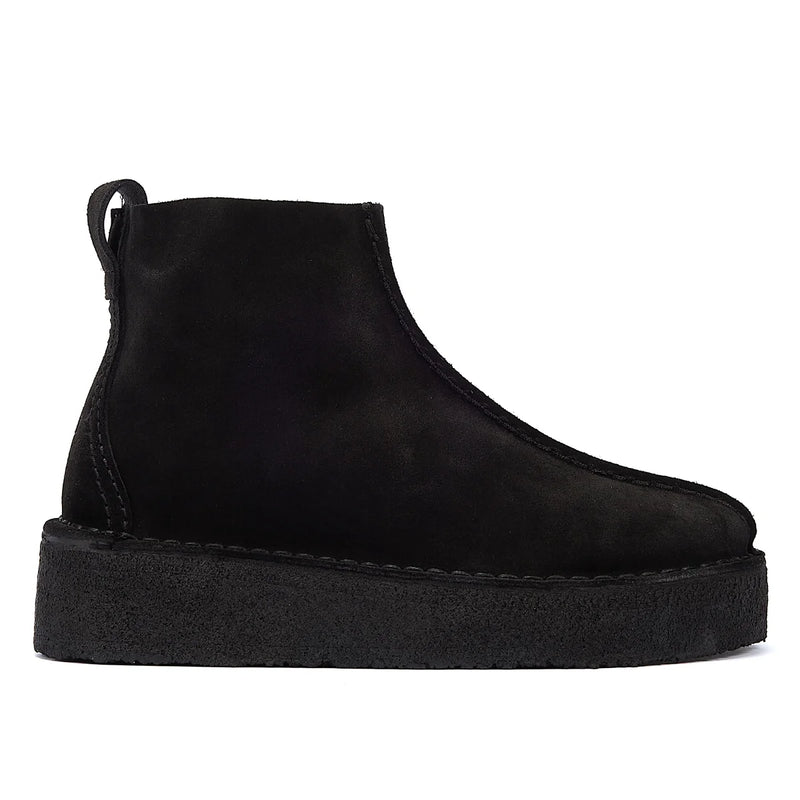 Clarks black suede store wedges