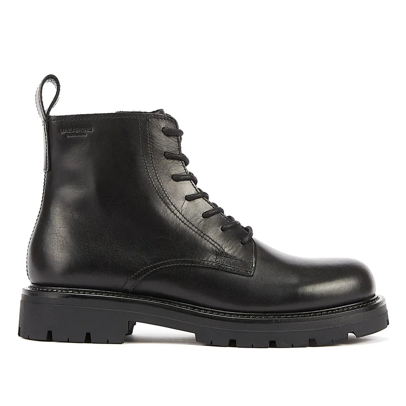 Vagabond Cameron Lace Up Men's Black Boots – Tower- London.Com