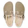 Birkenstock Boston Suede Taupe Clogs