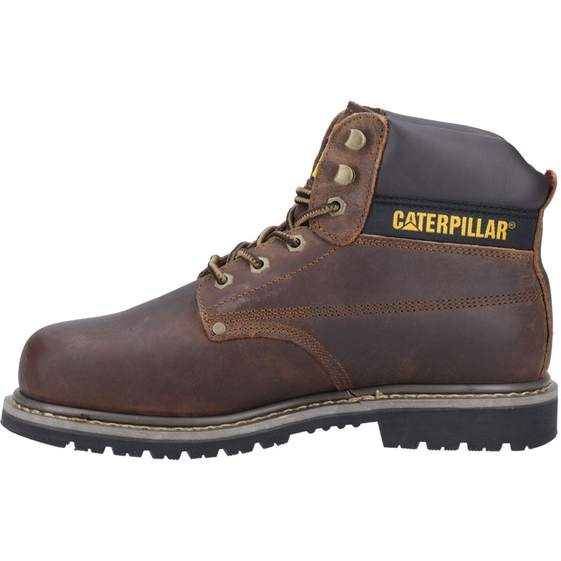 Caterpillar Powerplant Nubuck Brown Safety Boots