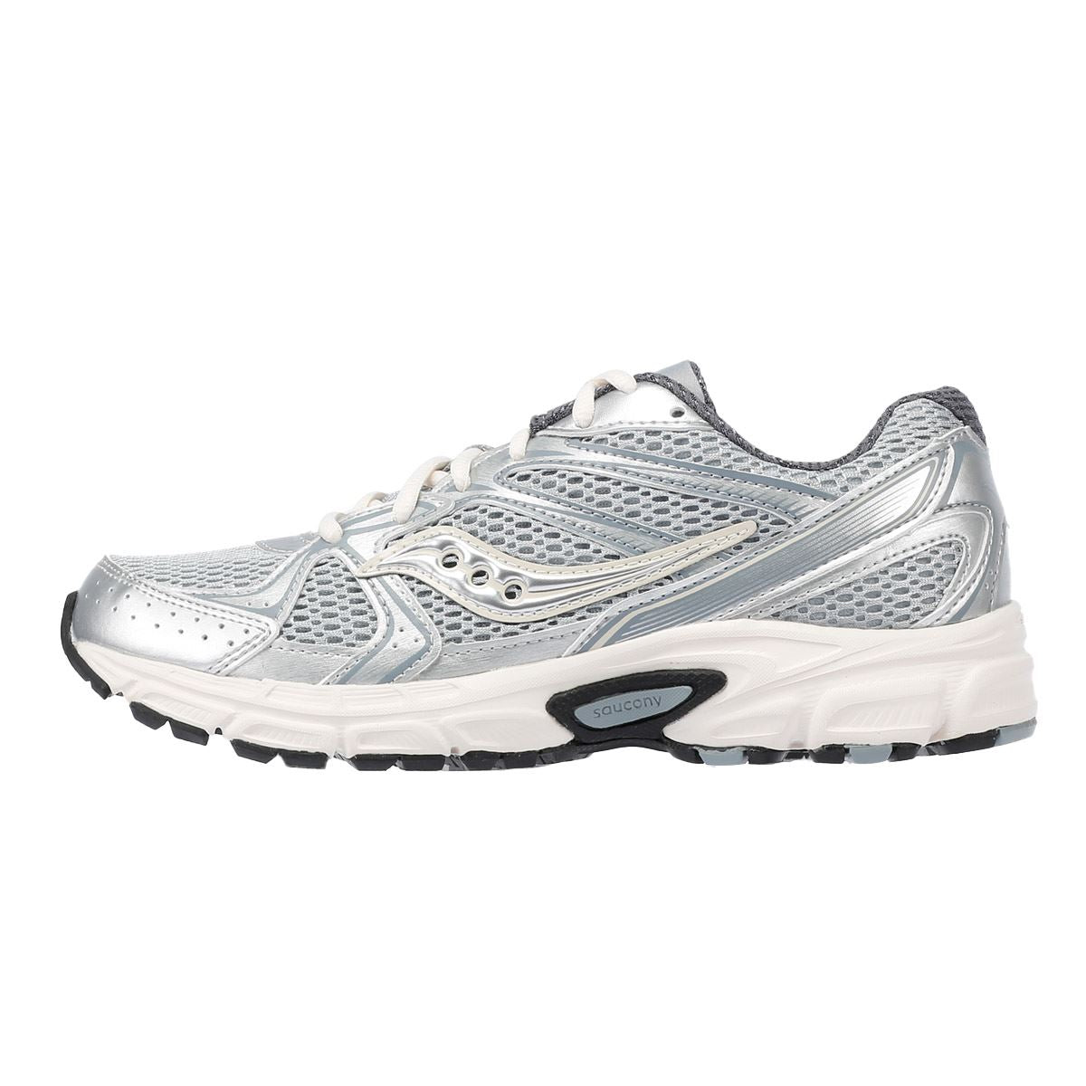 Saucony Ride Millenium Silver Cream Trainers Tower London