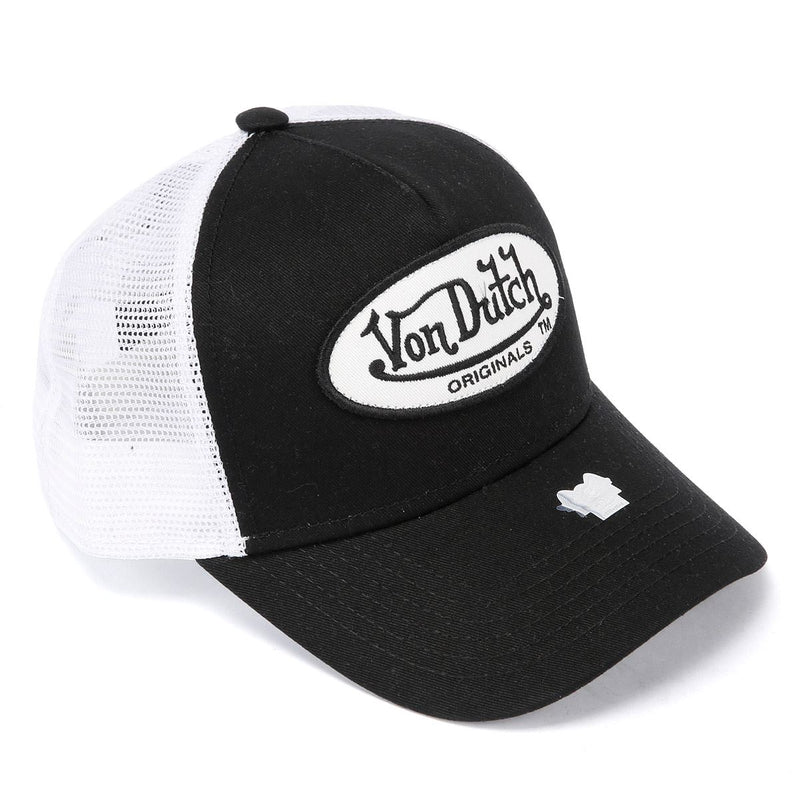 Von Dutch Trucker Boston Cotton Black/White Cap