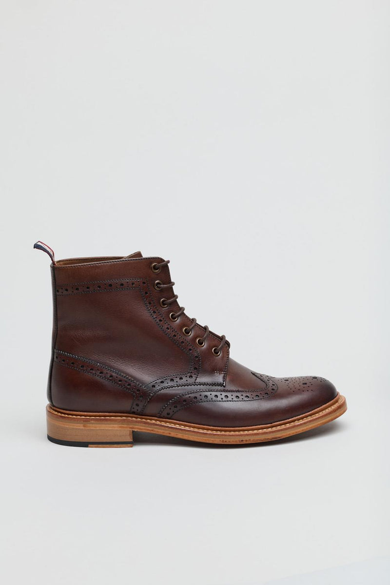 Ben Sherman Arthur Leather Men's Mocha Boots