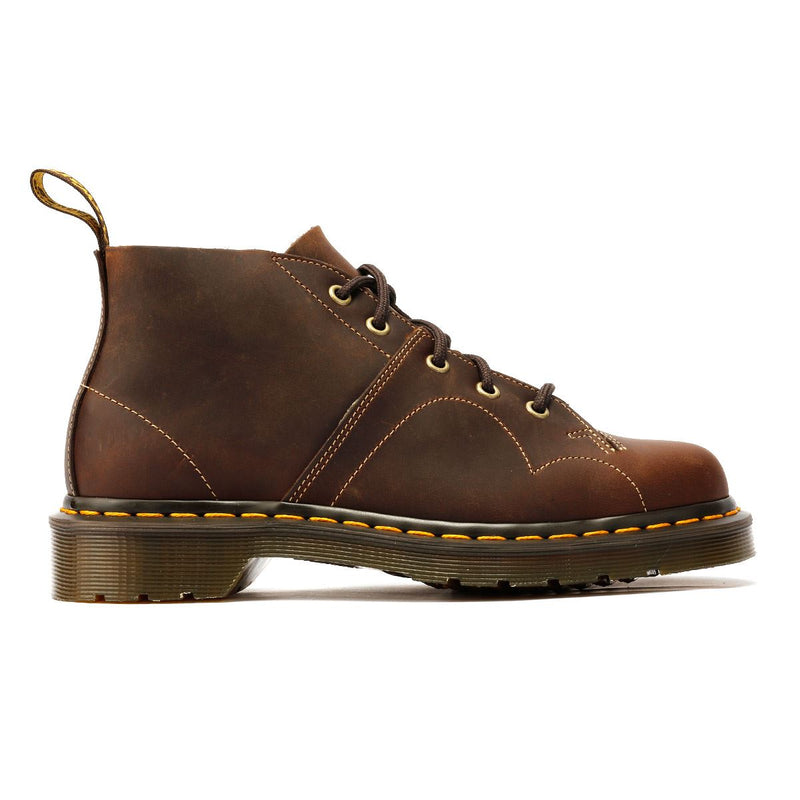 Dr. Martens Church Crazy Horse Leather Brown Boots