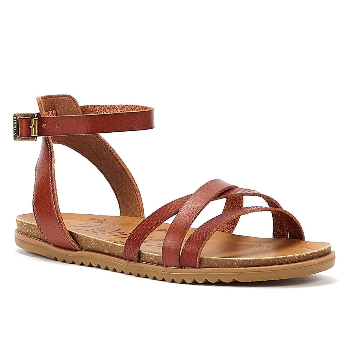 Blowfish Maylie Wood Dyecut Women s Brown Sandal Tower London.Com