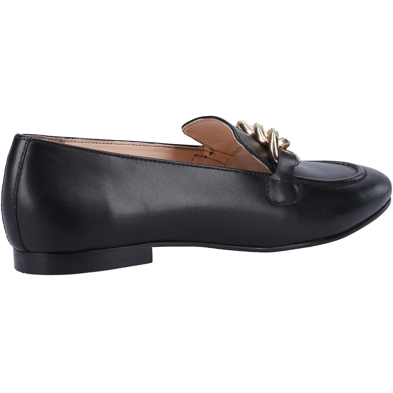 Hush Puppies Harper Chain Leather Women's Black Loafers