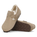 Birkenstock London Shearling Suede Women's Taupe Shoes