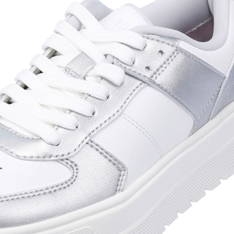 Hugo Lyssa Tennis Women's White/Silver Trainers