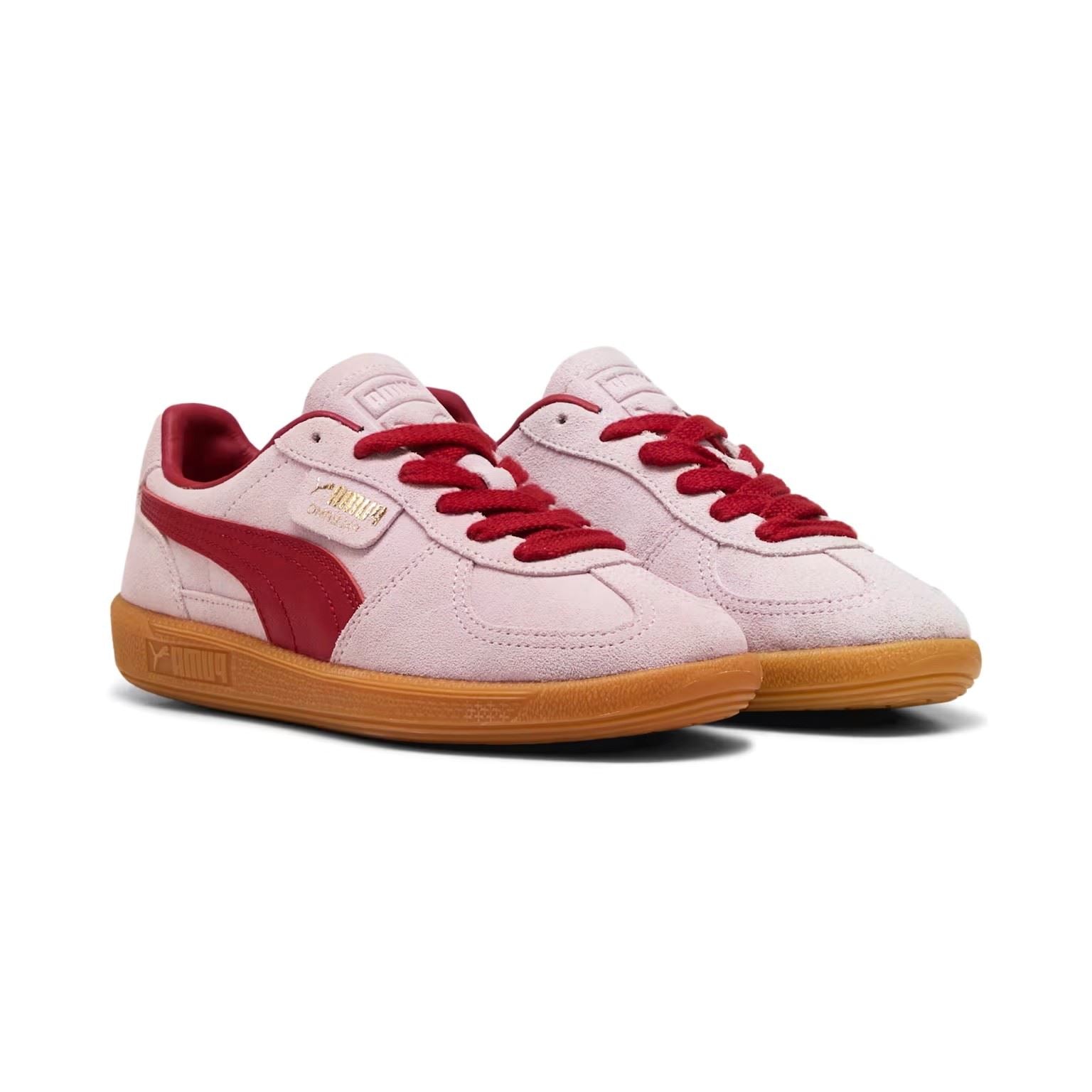 Puma Palermo Leather Rose/Dark Crimson Trainers