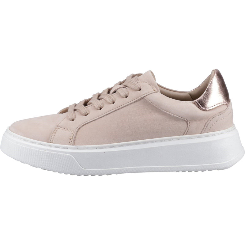 Hush Puppies Camille Leather Women's Blush Trainers