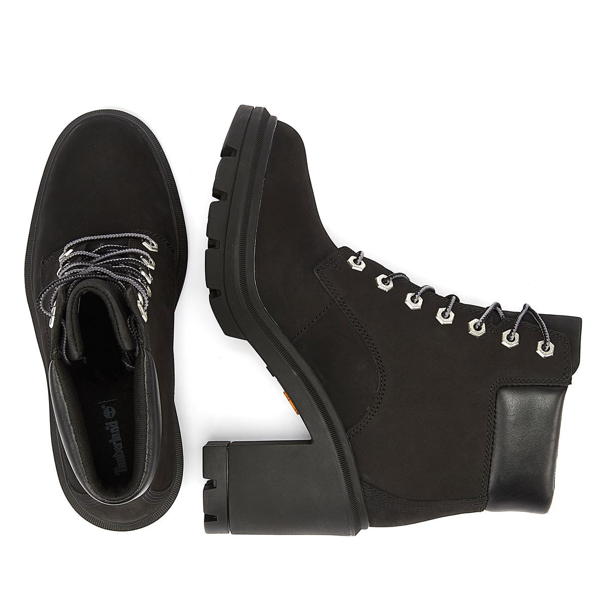 Black timberland style sales boots womens