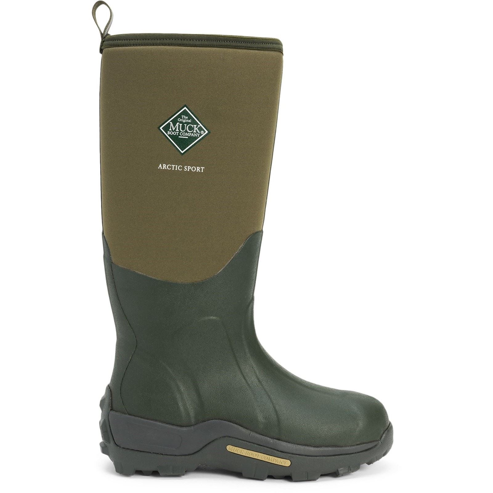 Muck Boots Arctic Sport Rubber Moss Wellington Boots Tower London