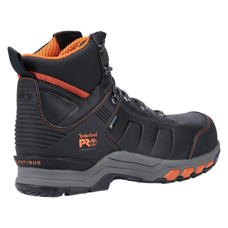 Timberland Pro Hypercharge Work Leather Black/Orange Safety Boots